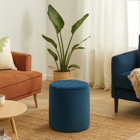 Taburet AVENBERG PUFF modrý