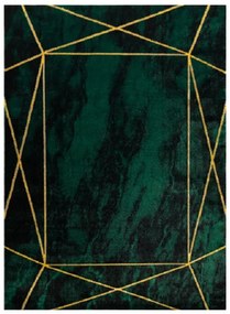 Dywany Łuszczów Kusový koberec Emerald 1022 green and gold - 140x190 cm