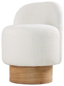Stolička Monre Teddy White