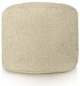 Taburetka Cilindro béžová bouclé