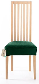 Restilo Napínací poťah na sedák na stoličku Sento tmavozelená, 40 x 40 + 5 cm