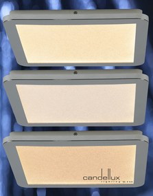 Minimalistické stropné svietidlo do kúpeľne NEXIT – strieborný chróm 40 cm – LED 3000K 24W IP44 stmievateľné stropné svietidlo