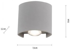 Paul Neuhaus 9486-21 - LED Vonkajšie nástenné svietidlo CARLO 2xLED/1,7W/230V IP54