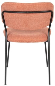 Jedálenské stoličky v súprave 2 ks v lososovej farbe Jolien - White Label