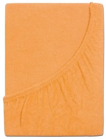 Froté plachta do detskej postieľky EXCLUSIVE 60x120 cm lososová