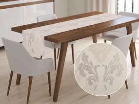 Biante Dekoračný behúň na stôl PM-061 Zámocký vzor na béžovom 35x160 cm