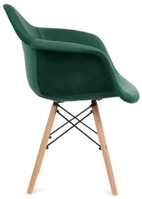 SADA 2x Jedálenská stolička NEREA 80x60,5 cm zelená/buk