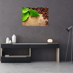 Sklenený obraz - Káva (70x50 cm)