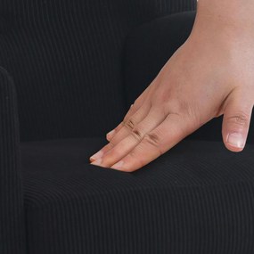 Kreslo Kioni látka cord - čierna