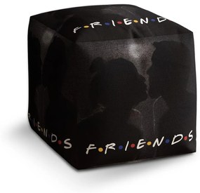 Sablio Taburet Cube Seriál Priatelia FRIENDS Bozk: 40x40x40 cm