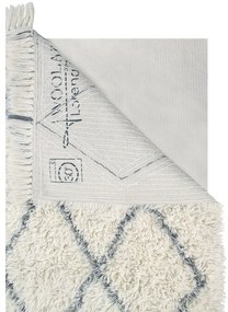 Krémový prateľný ručne tkaný vlnený koberec 80x140 cm Berber Soul – Lorena Canals