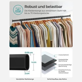 Vešiakový stojan na kolieskach HSR011B01