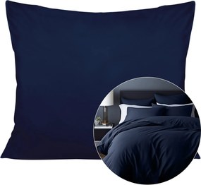 SATÉNOVÁ DEKORAČNÁ OBLIEČKA NA VAKÚŠ SATYNLOVE 40X60 CM TMAVOMODRÁ