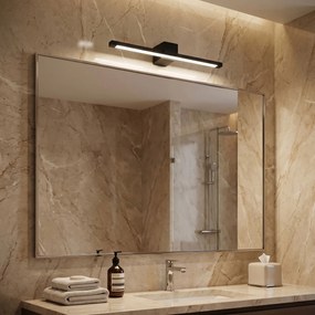 Toolight Toolight, LED nástenné svietidlo, 40cm, 8W, 4000K, 1000lm, SWE049-1W, čierna matná, OSW-20149