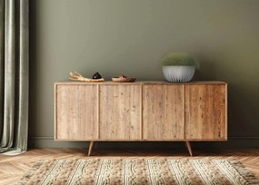 PLASTOVÝ KVETINÁČ STRIPPED ECO 16X30 CM BIELA