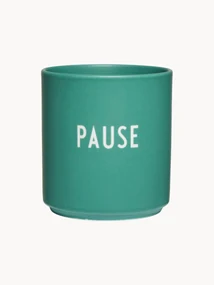 Dizajnový hrnček's nápisom Favourite PAUSE