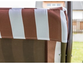 Happy Green Záhradná hojpačka Panama Brown Lines, 110 x 170 x 153 cm