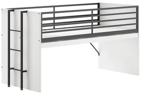 Biela vyvýšená detská posteľ s roštom 90x200 cm Sam – Vipack