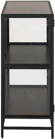 Vitrína Seaford 77x86,4 cm čierna