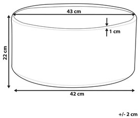 Kvetináč ⌀ 43 cm Valty (biela). Vlastná spoľahlivá doprava až k Vám domov. 1079946