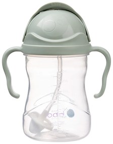 Hrnček so slamkou - zelený 240 ml