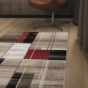 Spoltex, Kusový koberec Florentina 613-64 beige/red, 120x170, béžová, obývacia izba