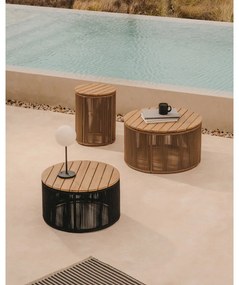Okrúhly záhradný odkladací stolík s doskou z akácie ø 60 cm Dandara – Kave Home