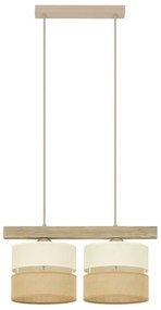 Brilagi - Luster na lanku FOREST 2xE27/15W/230V borovica/béžová/krémová