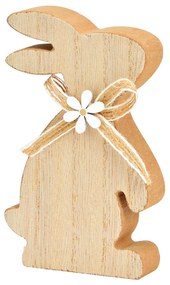 Veľkonočný drevený zajac BOW BUNNY 12 cm