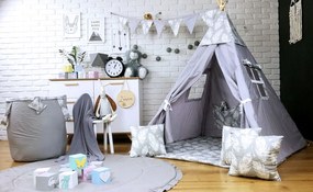 Detský kôš na hračky PIERKA - šedý