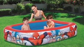 Bestway  Nafukovací bazén Spiderman 200cm x 148cm x 48cm modro-červený