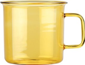 Hrnček Muurla sklenený 350 ml žltý