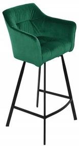 Loft barová stolička zelená