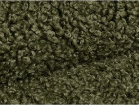 Zelený taburet z textílie buklé Dia – Micadoni