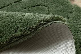 Kúpeľňový koberček SUPREME WAVES vlny, zelený kruh