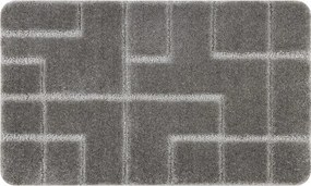 Kúpeľňový koberček SUPREME LINES línie, sivý