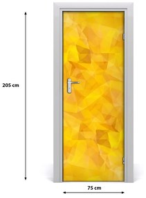 Samolepiace fototapety na dvere abstrakcie trojuholníky 75x205 cm