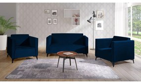 Sedacia súprava Denim 2+1+1, Dostupné poťahy: Solo 263, Farby nožičiek: dub