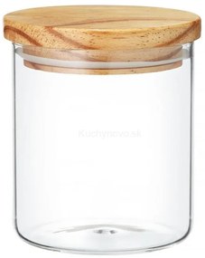 AMBITION Dóza s dreveným viečkom Nordic 650 ml