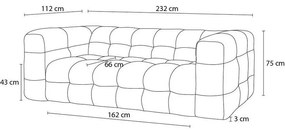 Tmavomodrá pohovka 232 cm Cloud – Bobochic Paris