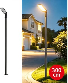 BRILAGI -LED Vonkajšie svietidlo so stĺpom a káblom 3 m URBANLIGHT LED/50W/230V čierna IP65