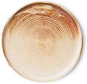Rustikálne ružový porcelánový dezertný tanier Chef - Ø 20*3 cm