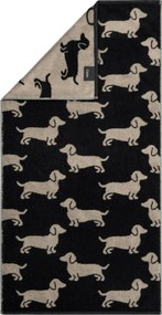 XXXLutz UTERÁK, 80/150 cm, čierna, béžová Cawoe - Kúpeľňový textil - 003367069402
