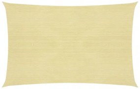 vidaXL Tieniaca plachta 160 g/m² béžová 2x3,5 m HDPE-