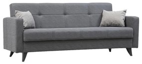 Trojmiestná rozkladacia pohovka KORFU tmavosivá