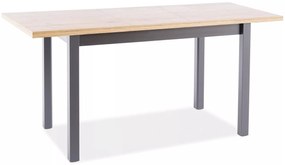 Rozkladací jedálenský stôl Adam 100/140 cm dub artisan/čierny