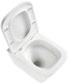 Invena Florina, závesná WC misa so Swirlflush 495x365x370 mm + toaletné sedadlo s pomalým zatváraním, biela, INV-CE-94-001-L