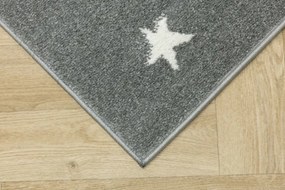 Detský koberec Lima 9377C Zajačik s okuliarmi sivý / krémový