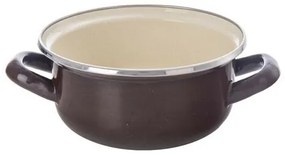 Orion Smaltovaný kastról s lemom Brown, 1 l, 1 l