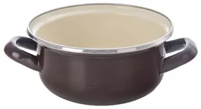 Orion Smaltovaný kastról s lemom Brown, 1 l, 1 l